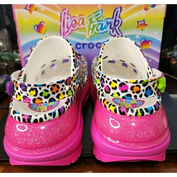 Crocs Lisa Frank Mega Crush Clogs Womens Size 10 New In Box 90s Colorful - Picture 6 of 12